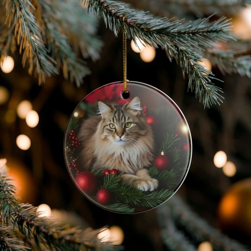 Maine coon cat ceramic - cat,